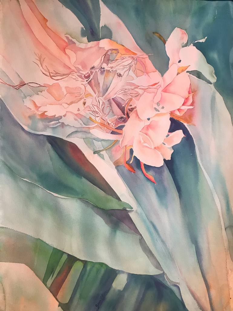 770x1027 Hibiscus Flower Painting By Joan Elion Saatchi Art