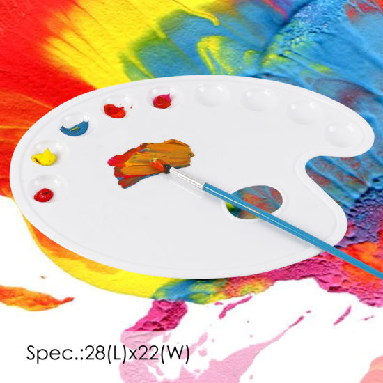 550x550 China Foska High Quality Art Plastic Watercolor Paint Palette