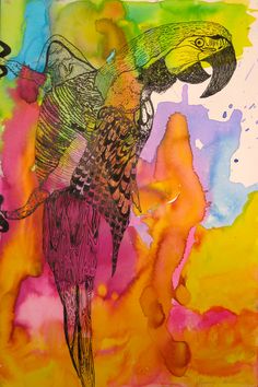 236x354 Watercolor Pouring And Masking Portrait Art Lesson Create Art