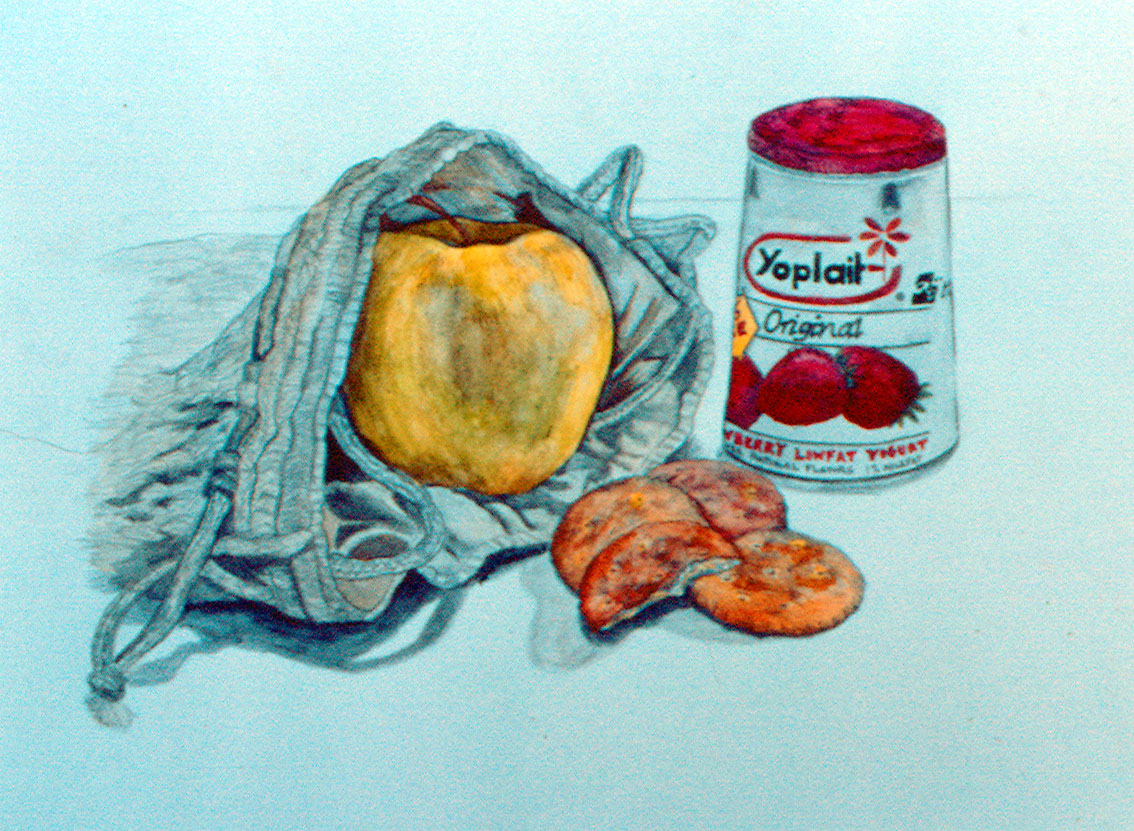 1134x831 Early High School Maybe 1314 Yrs. Old Watercolor And Pencil