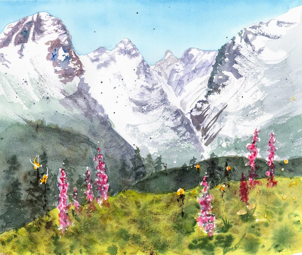 1000x846 Watercolor Paintings Tami Hill