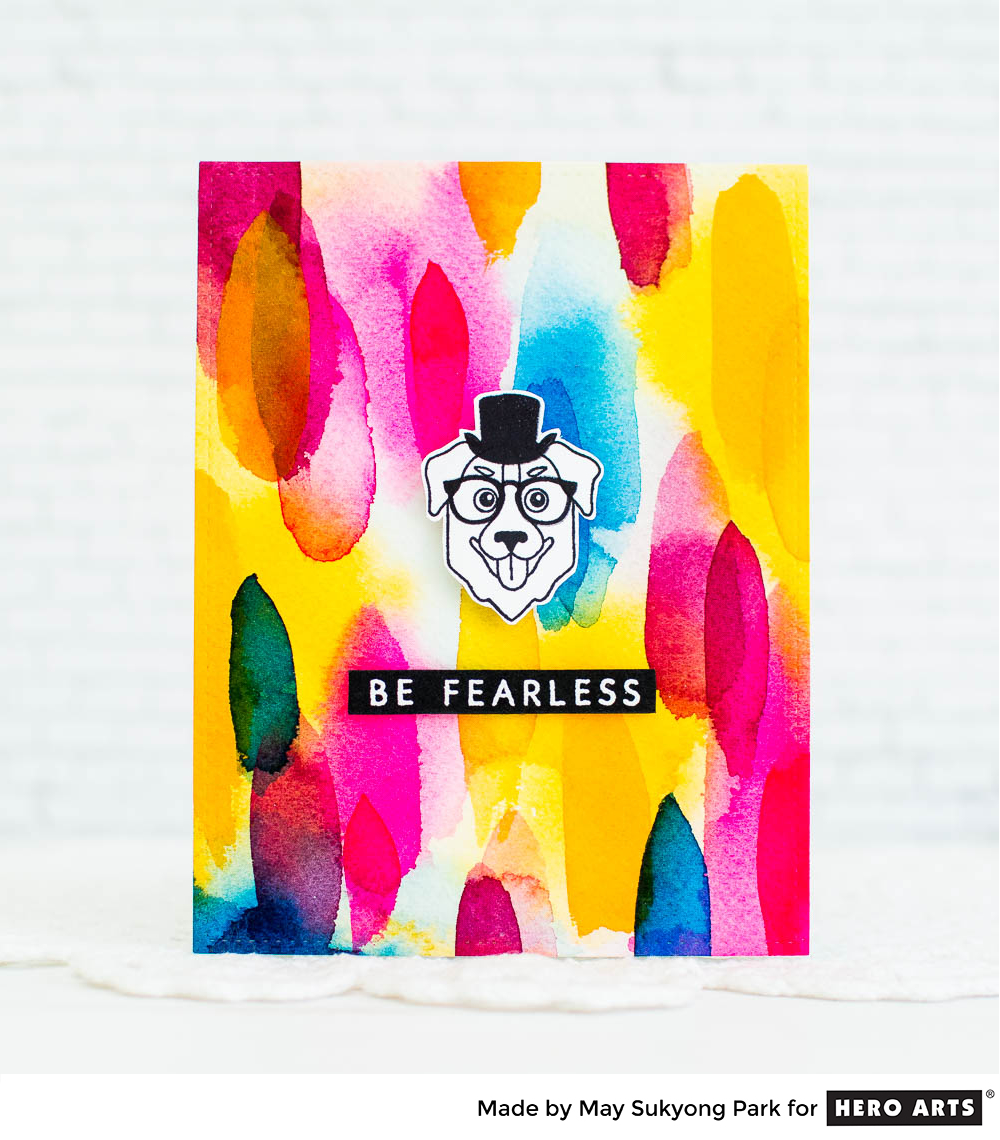 1000x1140 Video Watercolor Hipster Card With Bold Brushstrokes