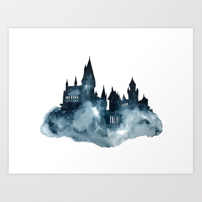 700x700 Hogwart Castle Watercolor Art Print By Ahmadillustrations Society6