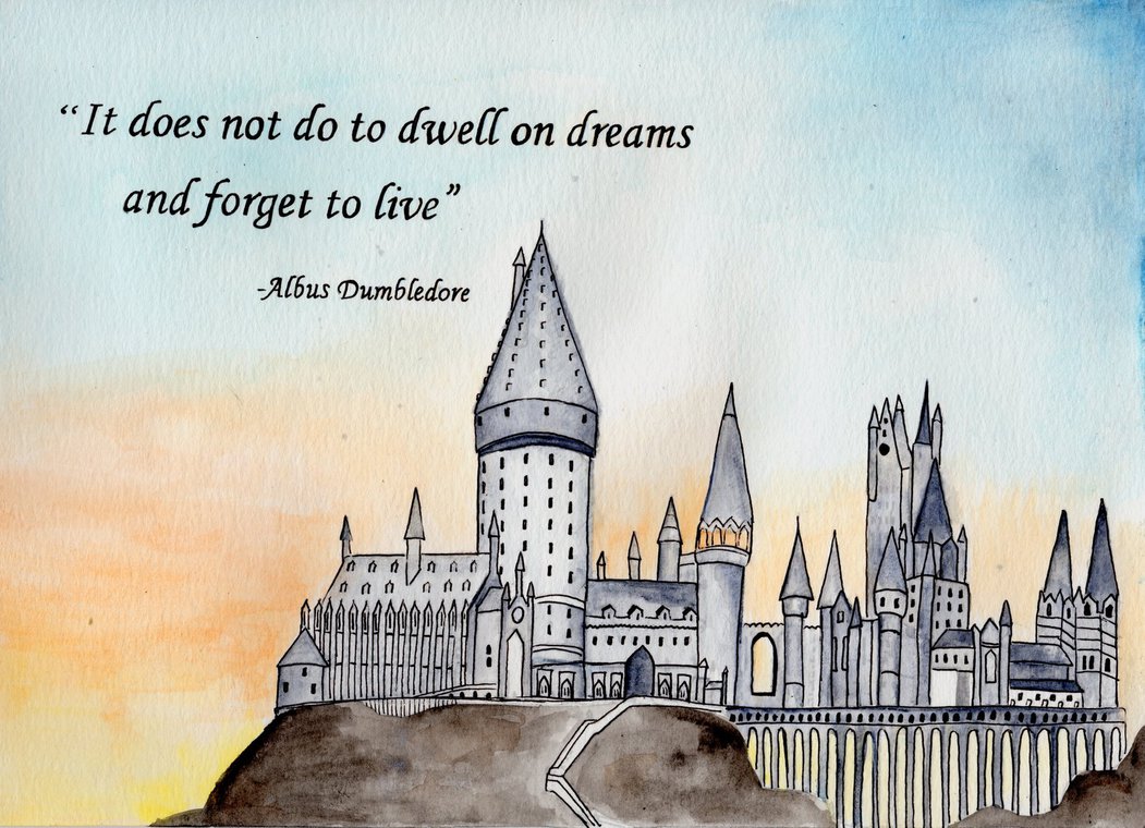 1051x760 Hogwarts Castle (Watercolor Painting) By Julesrizz