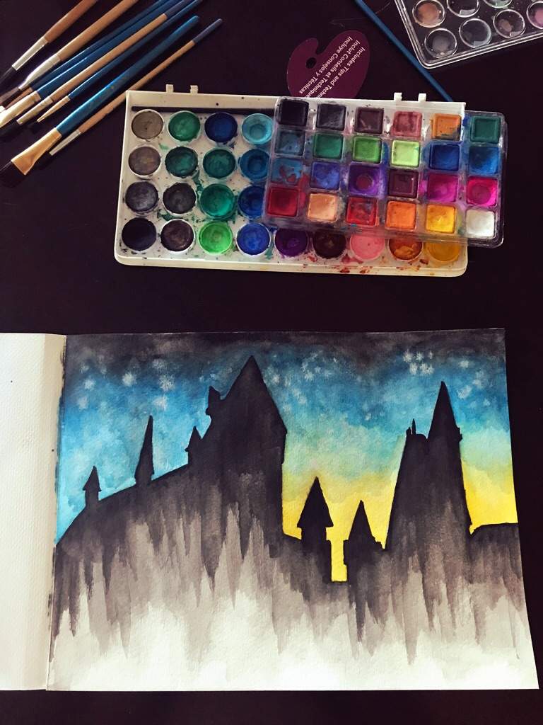 768x1024 Hogwarts Watercolor I Did Recently Harry Potter Amino