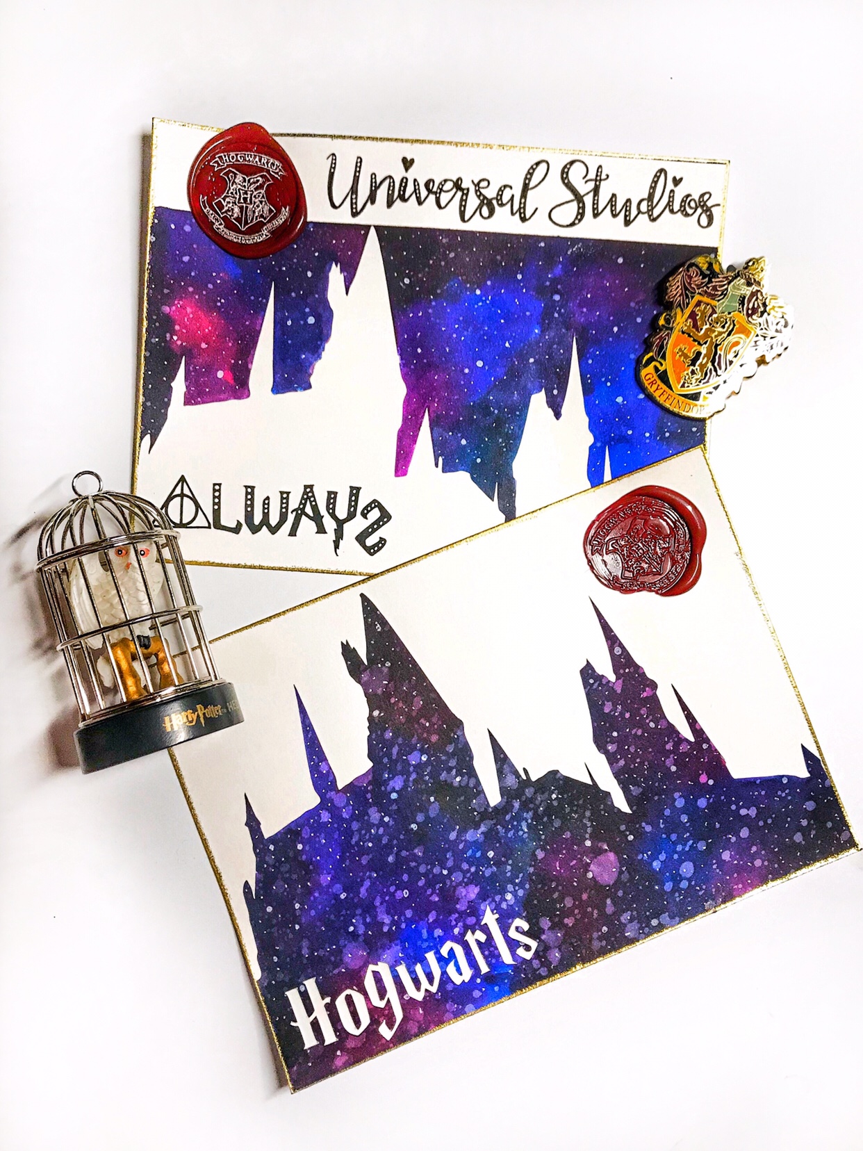 1242x1656 Magical Hogwarts Watercolor Postcards Artful Geet Creations
