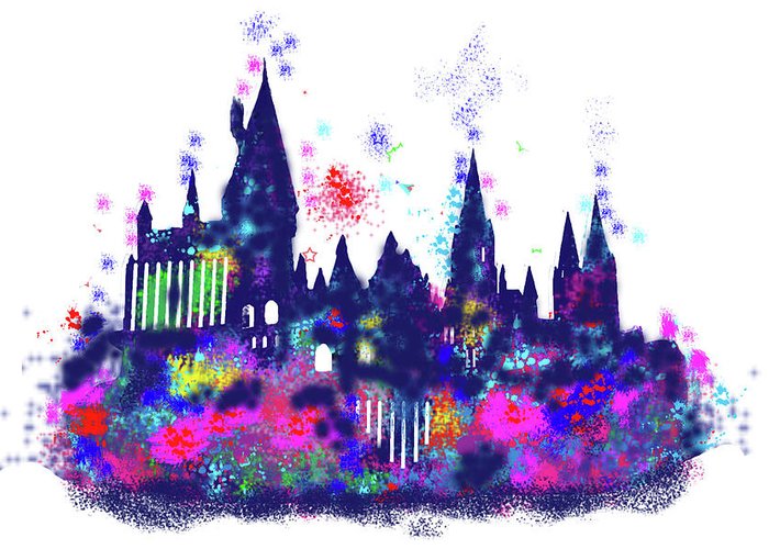 700x500 Harry Potter Hogwarts Castle Greeting Card For Sale By Midex Planet