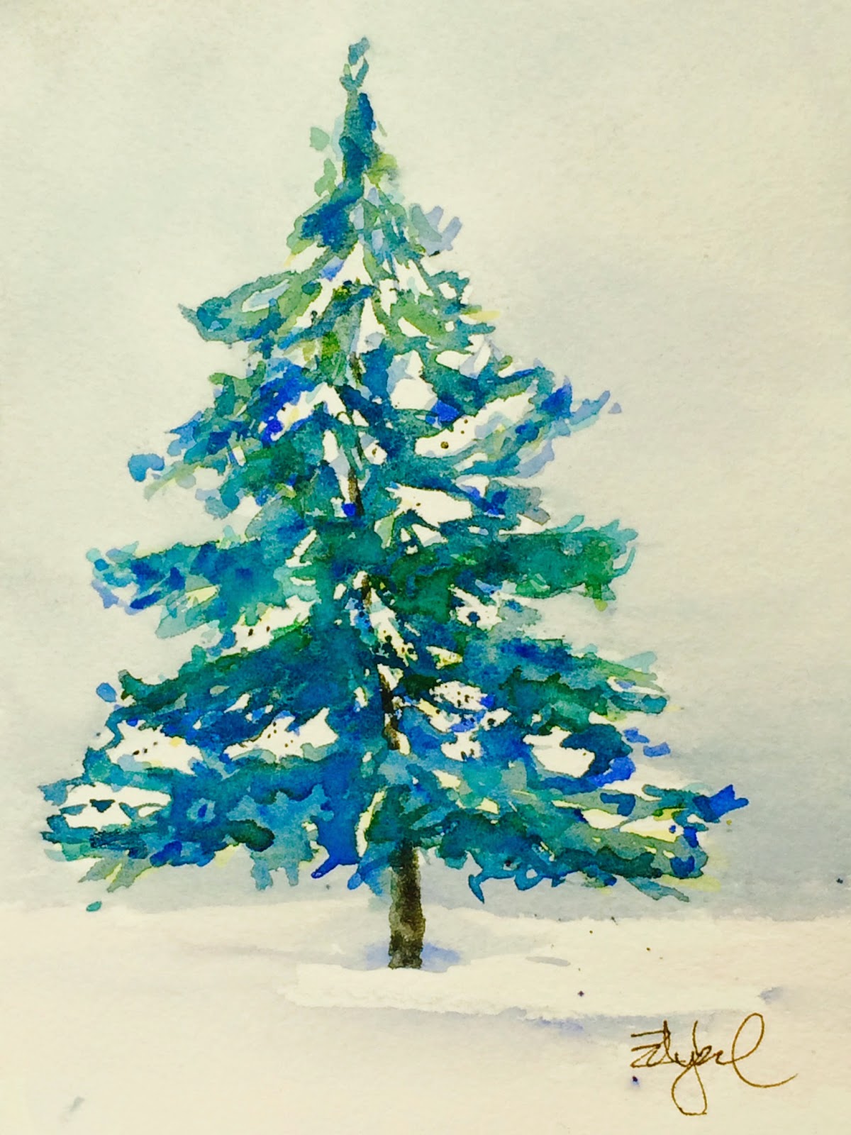 1200x1600 Learn Watercolor Basics Making Holiday Cards