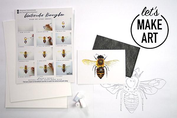 600x400 Honey Bee Watercolor Paint Kit