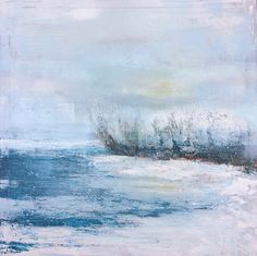 236x235 Original Watercolor Painting, Horizon, Beach Painting, Seascape