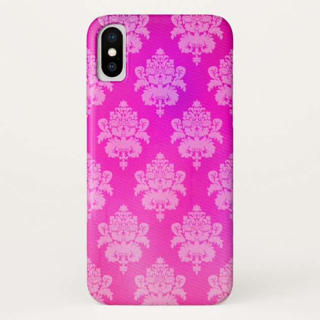 630x630 Hot Pink Watercolor Pink Damask Case Mate Iphone Case