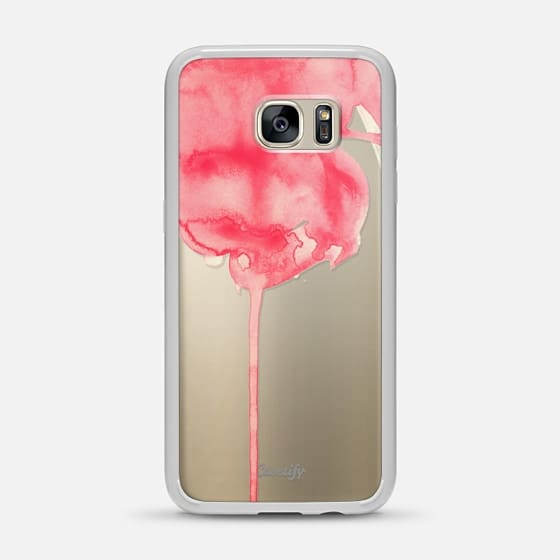 560x560 Trendy Hot Pink Watercolor Paint Brush Stroke Drip