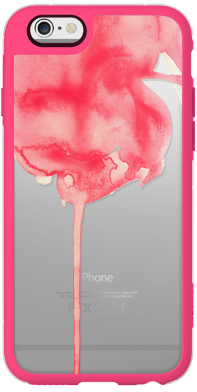 282x560 Trendy Hot Pink Watercolor Paint Brush Stroke Drip