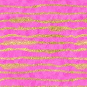 173x173 Hot Pink Watercolor + Gold Glitter Stripe Wallpaper