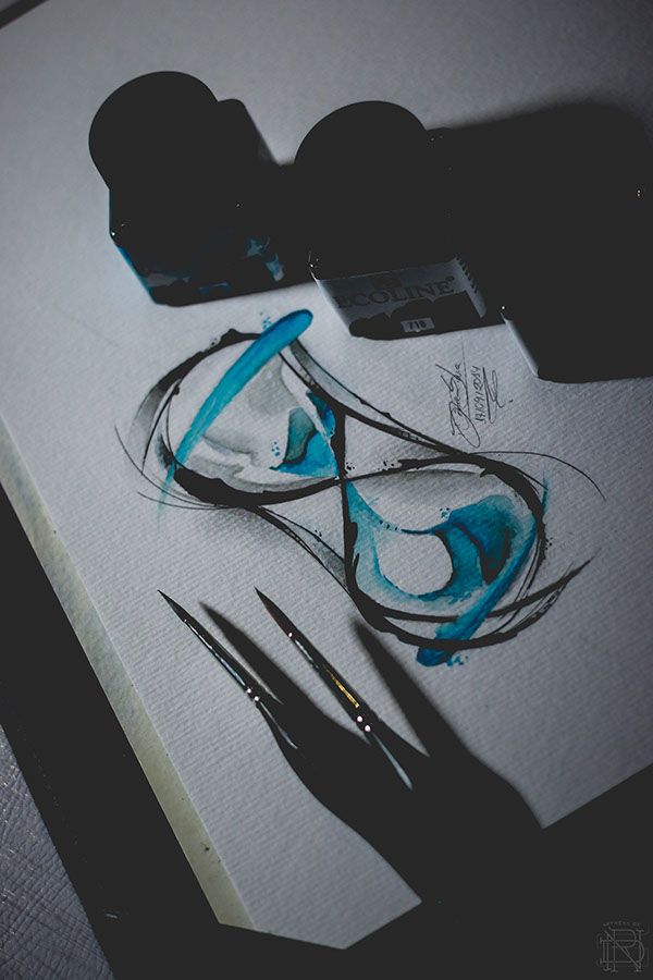600x900 Hourglass Watercolor Tattoo On Behance Tattoo, Tattoo And More
