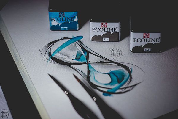 600x400 Hourglass Watercolor Tattoo, By Silva. Tatuajes