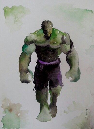 388x533 Hulk Watercolor Hulk Watercolor, Tattoo And Marvel