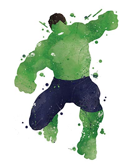 425x532 Pgbureau 8x10 P06 Hulk Poster. Inspired Watercolor