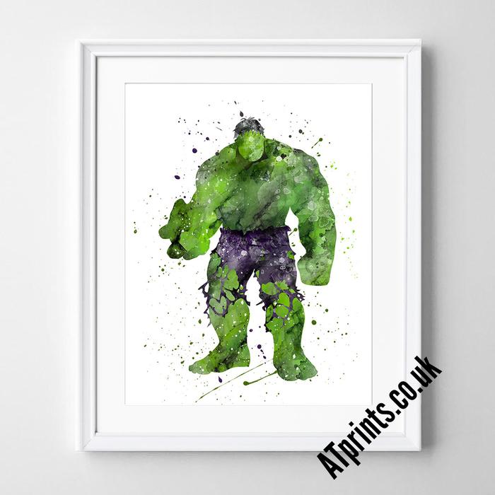 700x700 The Hulk Watercolour Art Print