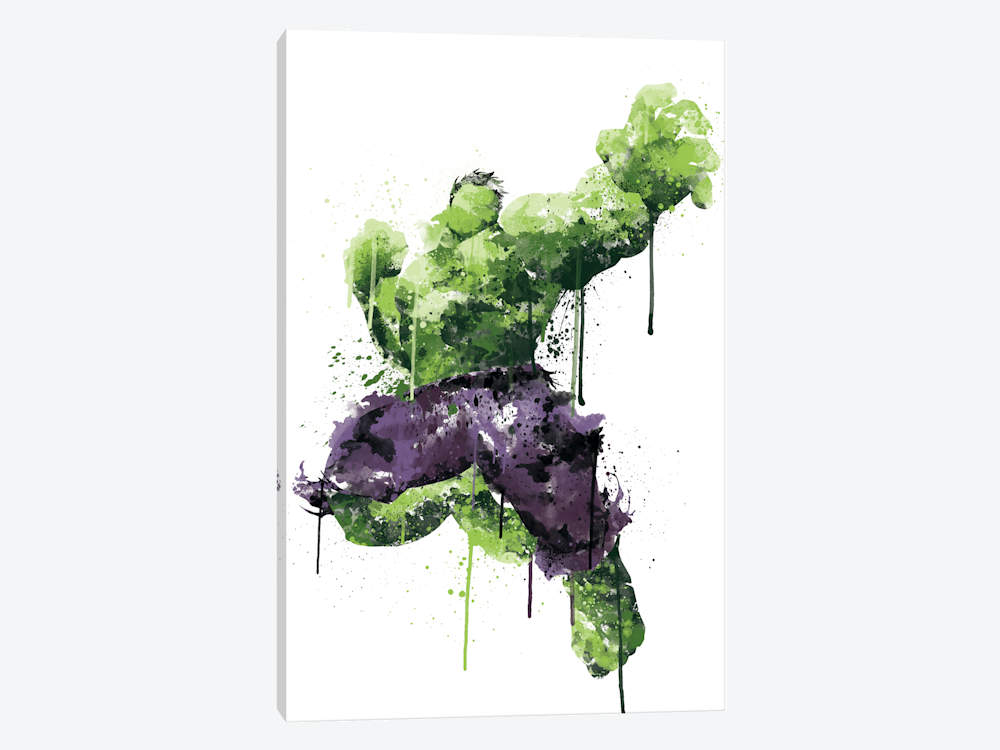 1000x750 Avengers Assemble Hulk Watercolor Splatter Cl... Marvel Comics