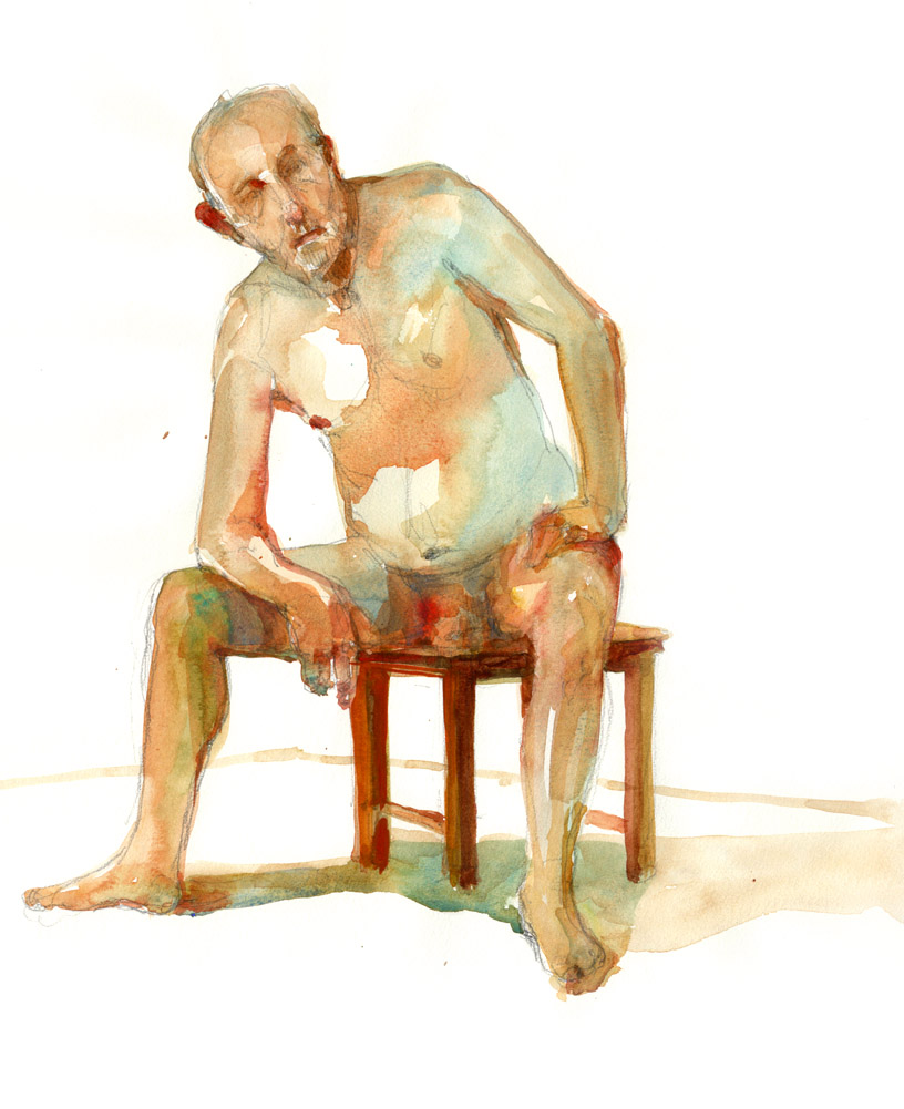816x1001 Human Figure Studies In Watercolor