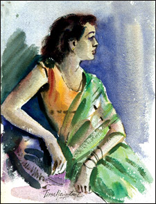 225x293 Tissa Hewavitarane, Watercolours