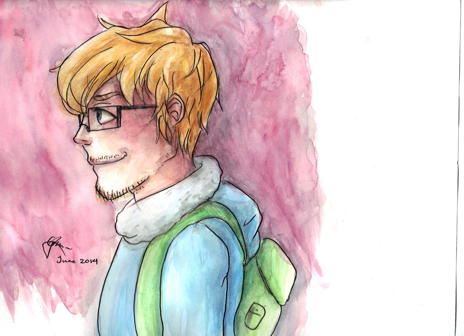 1600x1161 Finn The Realistic Human Watercolor By Creamchesebagel