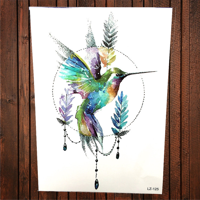 Hummingbird Art Watercolor