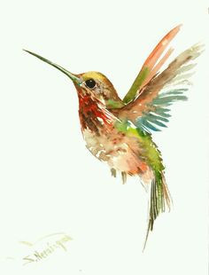 236x310 Hummingbird Wall Decor Fresh Humming Bird Art Watercolor Humming