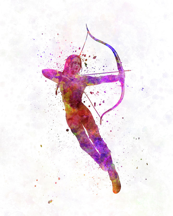 720x900 Katniss The Hunger Games In Watercolor Painting By Pablo Romero