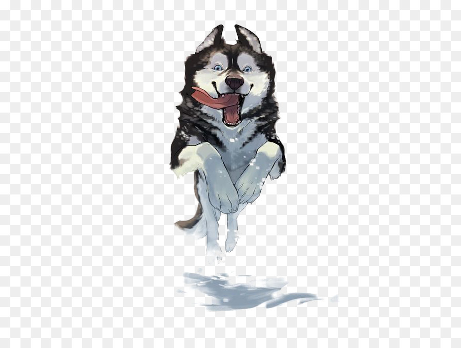 900x680 Siberian Husky Pet Illustration