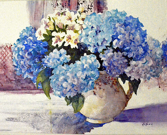 576x467 Paint Watercolor Hydrangeas With Artist Le Voss Glade Sun