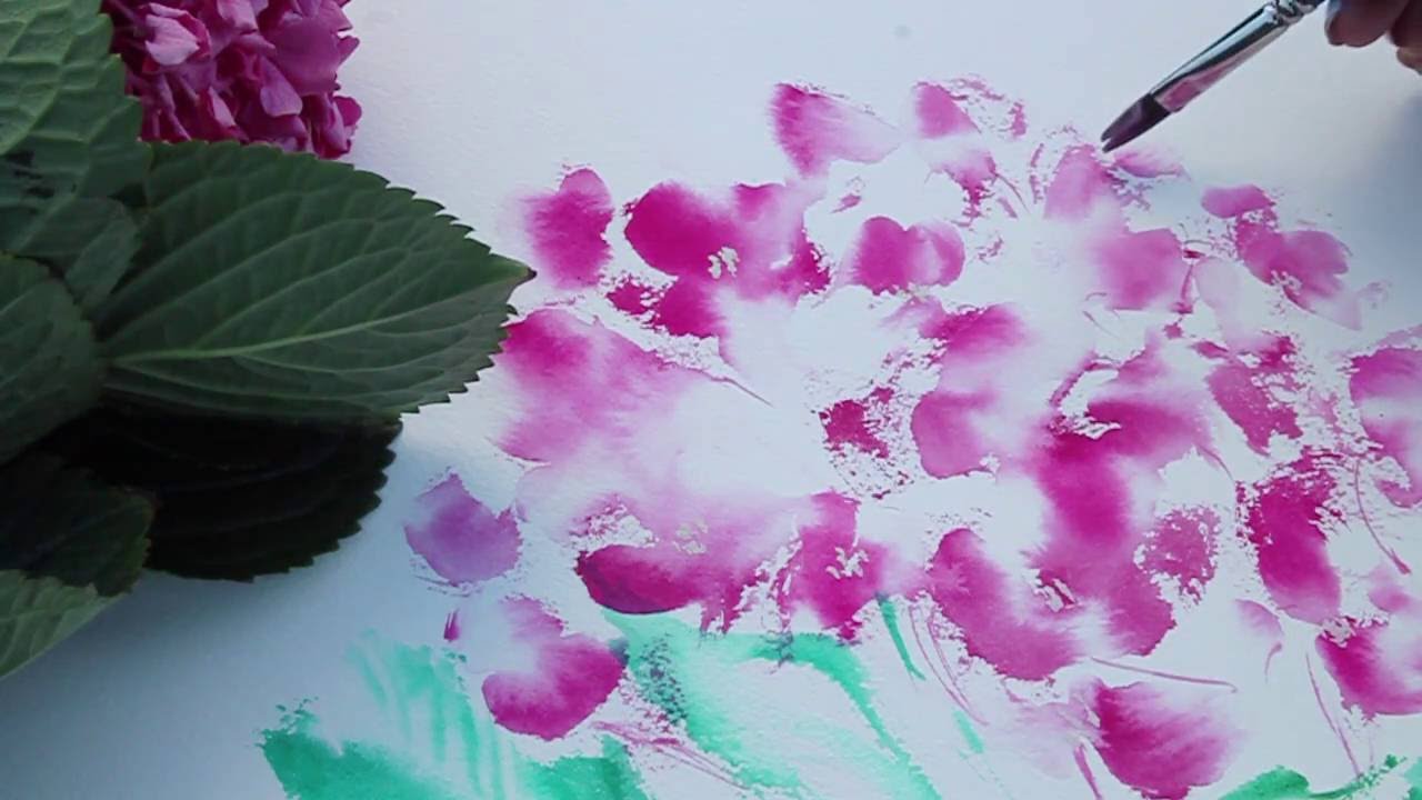 1280x720 How To Paint Hydrangeas In Watercolor