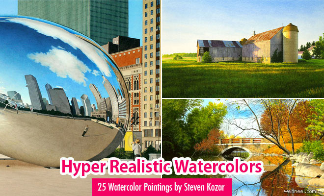 660x400 25 Hyper Realistic Watercolor Paintings By Steven Kozar