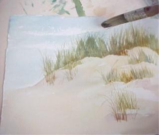 321x272 How To Paint Sand And Beach Grass In Watercolor Tips By Susie Short