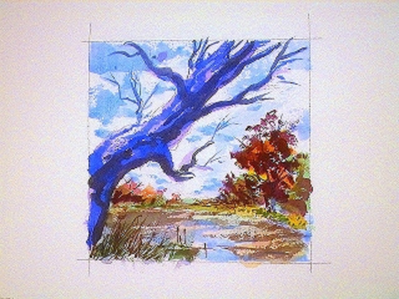 1280x960 Dry Brush Watercolor Technique, Step By Step With Pics