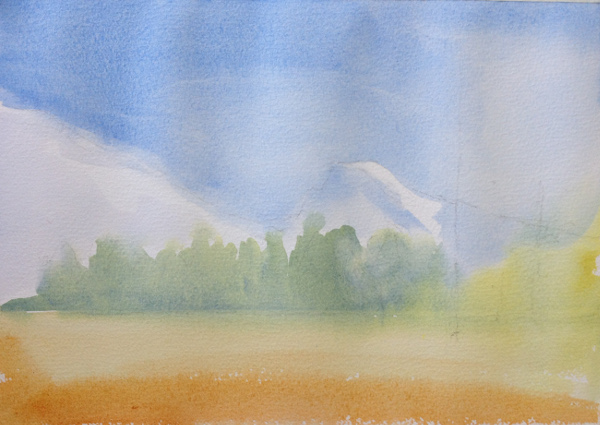 600x425 Watercolor Landscape Painting 5 Step Tutorial