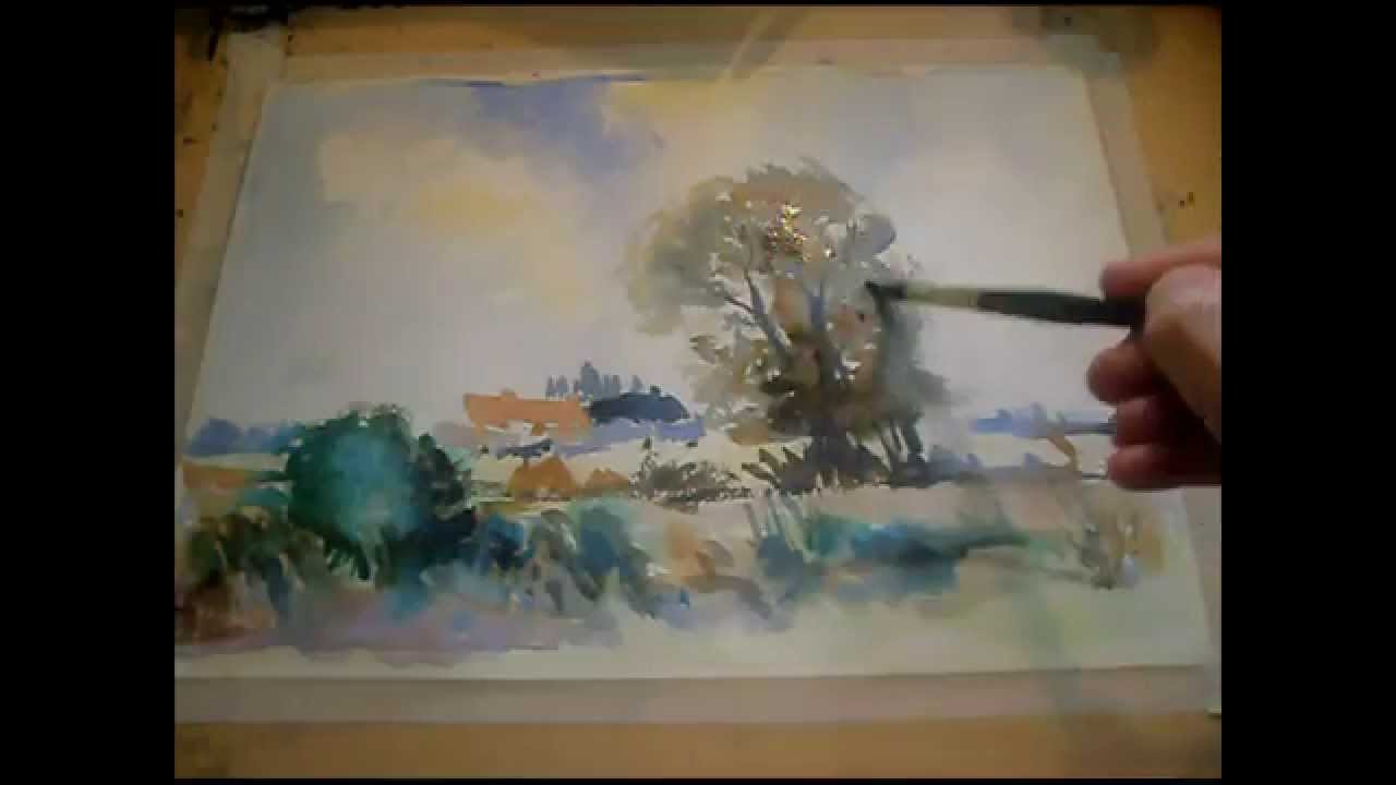 1280x720 How To Paint An Impressionist Watercolour Fast And Loose Blustery