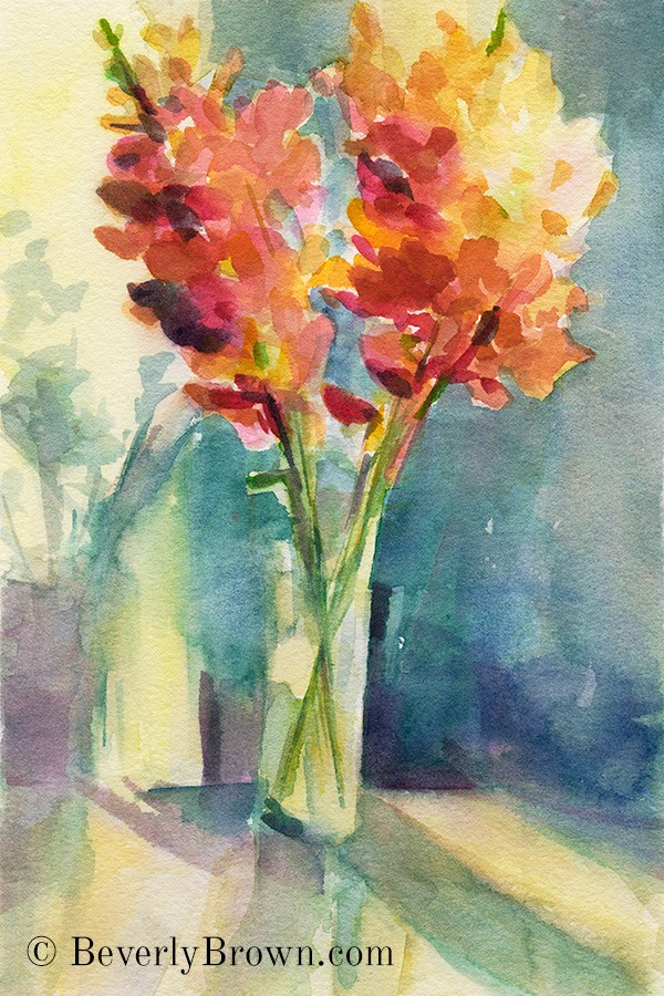 600x900 Impressionist Watercolor Flowers Step By Step