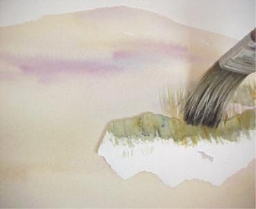 368x300 How To Paint Sand And Beach Grass In Watercolor Tips By Susie Short