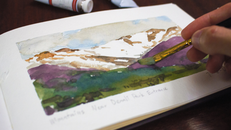 750x422 Learn How To Paint A Mountain Landscape With Watercolors Brandon