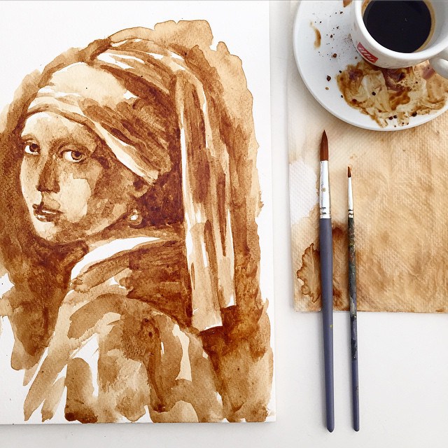 640x640 Artist Creates Incredible Watercolor Portraits Using Coffee
