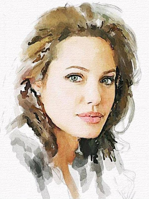 506x677 Incredible Watercolor Portrait Painting By Vitaly Shchukin