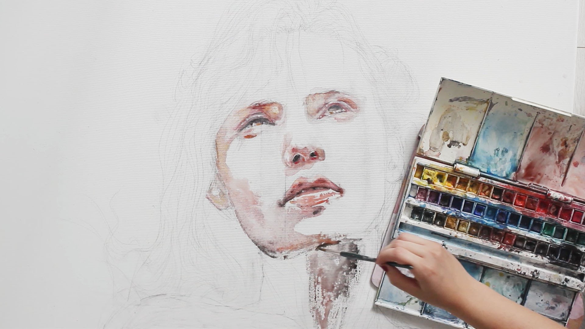 1920x1080 S6 Timelapse Incredible Watercolor Speed Painting W Agnes Cecile