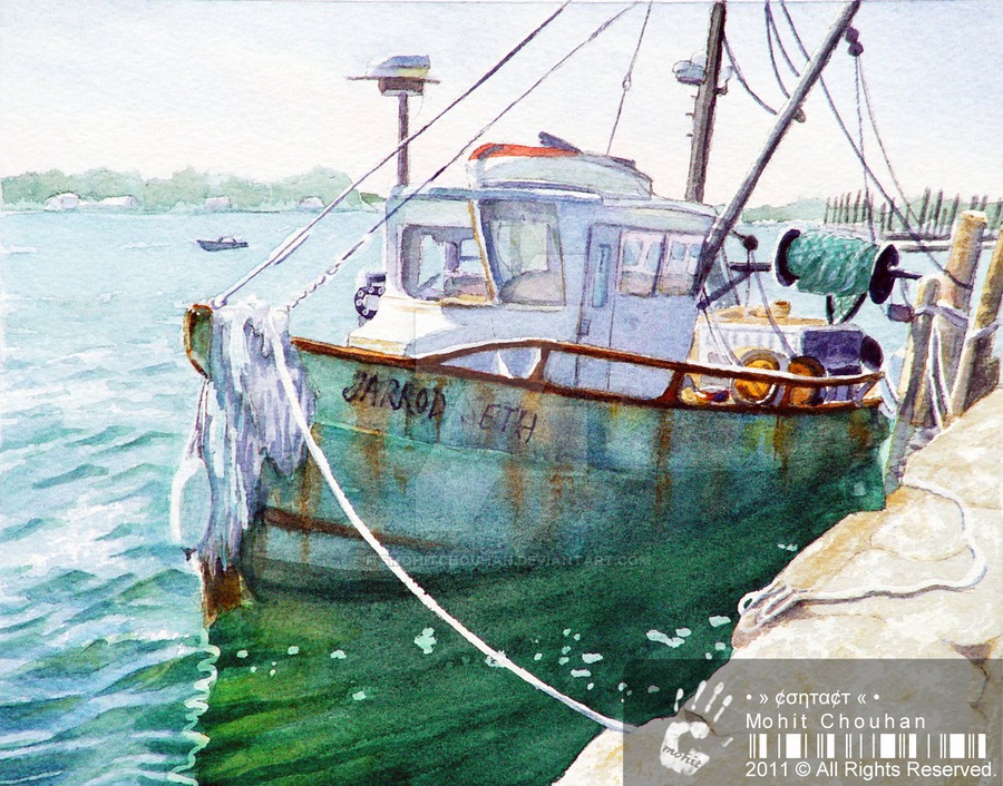 900x706 Amazing Watercolor Painting By Itsmohitchouhan