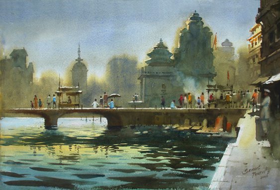 563x382 Indian Watercolor Paintings
