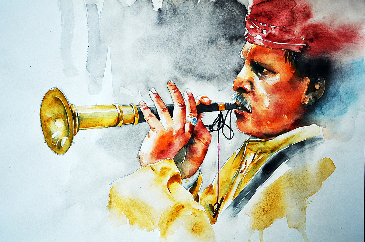 1200x795 Indian Watercolour Art 2016 On Behance