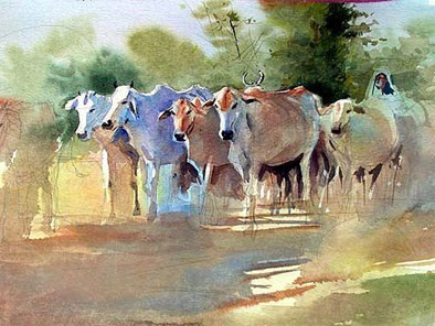 394x296 Art Of Watercolor Millind Mulick. Interview.