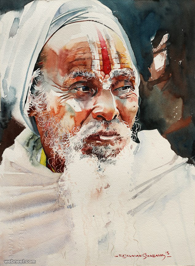 635x864 Indian Watercolor Painting By Sthabathy 13