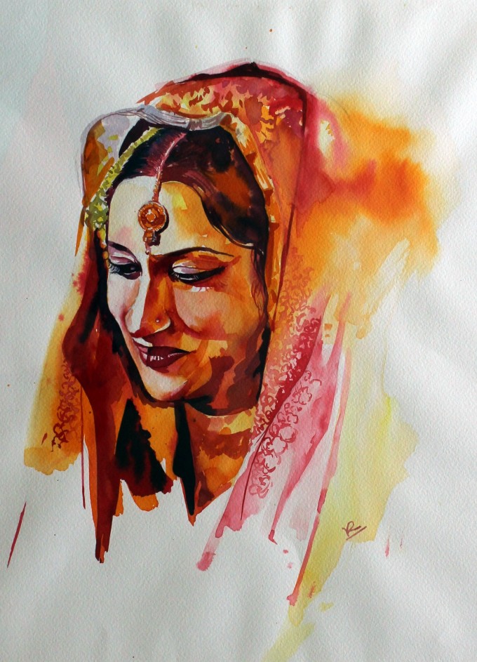 680x943 Watercolor Painting (Portrait)
